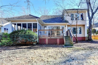 Nestled along the 5th fairway, this beautifully positioned home on Country Club of Roswell in Georgia - for sale on GolfHomes.com, golf home, golf lot