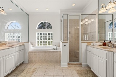 Set along approximately 82 feet of shimmering Lake Dora on Deer Island Country Club in Florida - for sale on GolfHomes.com, golf home, golf lot