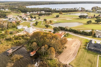 Set along approximately 82 feet of shimmering Lake Dora on Deer Island Country Club in Florida - for sale on GolfHomes.com, golf home, golf lot