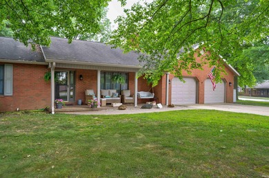 All brick ranch home with basement on a corner lot in walking on Christmas Lake Golf Course in Indiana - for sale on GolfHomes.com, golf home, golf lot