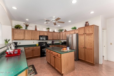 DESIRABLE SIENNA floor plan w/ SEPARATE GUEST CASITA, GOLF CART on Oakwood Golf Club  in Arizona - for sale on GolfHomes.com, golf home, golf lot