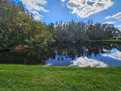 This 1995 Palm Harbor has lovely pond views and (no water on Big Cypress Golf and Country Club in Florida - for sale on GolfHomes.com, golf home, golf lot