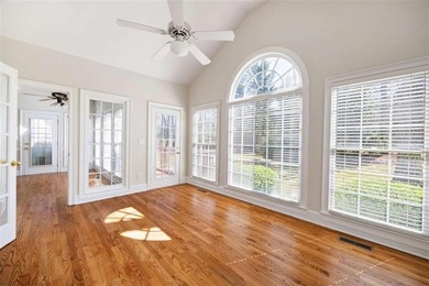 Tucked away on a quiet, double cul-de-sac street in Brookstone on Brookstone Golf and Country Club in Georgia - for sale on GolfHomes.com, golf home, golf lot