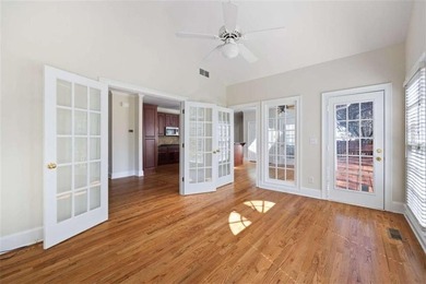 Tucked away on a quiet, double cul-de-sac street in Brookstone on Brookstone Golf and Country Club in Georgia - for sale on GolfHomes.com, golf home, golf lot