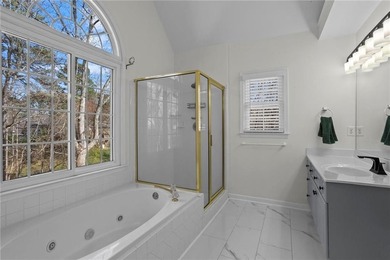 Welcome home to this timeless brick traditional nestled at the on Brookstone Golf and Country Club in Georgia - for sale on GolfHomes.com, golf home, golf lot