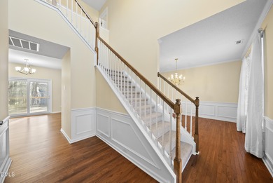 Beautifully maintained home is situated on a large lot next to a on The Crossings at Grove Park in North Carolina - for sale on GolfHomes.com, golf home, golf lot