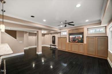 FULLY FINISHED WALK-OUT BASEMENT with 5 BR/4 BA on a cul-de-sac on TPC at Wakefield Plantation in North Carolina - for sale on GolfHomes.com, golf home, golf lot