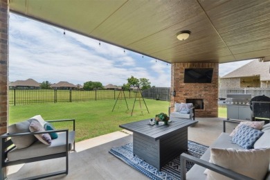 Enjoy golf course views and a spacious backyard built for on Golf Club At Surrey Hills in Oklahoma - for sale on GolfHomes.com, golf home, golf lot