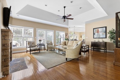 Enjoy this one-level luxury jewel box home in one of North on Governors Club in North Carolina - for sale on GolfHomes.com, golf home, golf lot