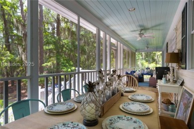 Explore this charming 3BR/3.5BA Lowcountry home offering 2,592 on Haig Point Golf Club in South Carolina - for sale on GolfHomes.com, golf home, golf lot