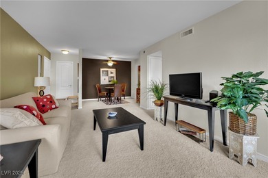 Fully furnished unit offering Strip, golf course, and pool views on Las Vegas Country Club in Nevada - for sale on GolfHomes.com, golf home, golf lot