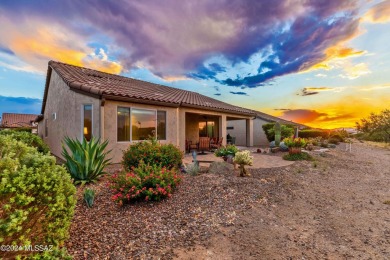 A perfect location for this 1835 Sq. Ft. Dolce Model Exterior on Saddlebrooke Ranch Golf Club in Arizona - for sale on GolfHomes.com, golf home, golf lot