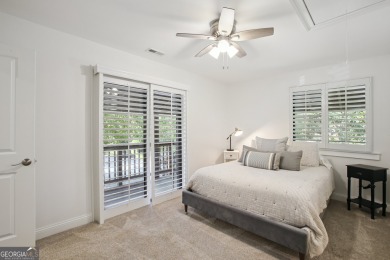 Lakefront living on Lake Peachtree! This stunning corner unit in on Canongate At Flat Creek Club in Georgia - for sale on GolfHomes.com, golf home, golf lot