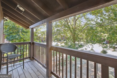 Lakefront living on Lake Peachtree! This stunning corner unit in on Canongate At Flat Creek Club in Georgia - for sale on GolfHomes.com, golf home, golf lot