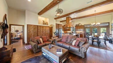 Only 50 miles from Dallas, this gorgeous stone brick home was on Indian Oaks Golf Club in Texas - for sale on GolfHomes.com, golf home, golf lot