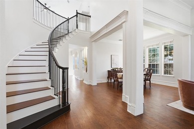 Dramatic entry welcomes you into elegant formal spaces accented on Timarron Country Club in Texas - for sale on GolfHomes.com, golf home, golf lot