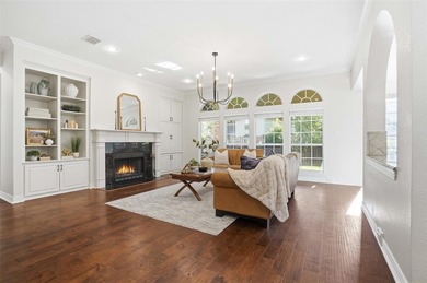 Dramatic entry welcomes you into elegant formal spaces accented on Timarron Country Club in Texas - for sale on GolfHomes.com, golf home, golf lot