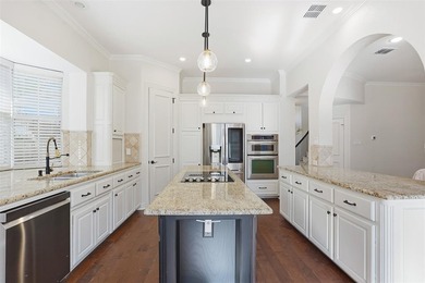 Dramatic entry welcomes you into elegant formal spaces accented on Timarron Country Club in Texas - for sale on GolfHomes.com, golf home, golf lot