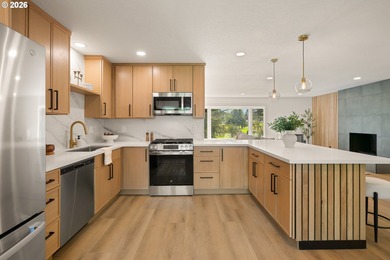 Don't miss this stunning 4-bedroom, 3-bathroom home where modern on Lake Oswego Municipal Golf Course in Oregon - for sale on GolfHomes.com, golf home, golf lot