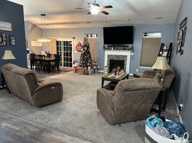 Beautiful ranch style home located on the 9th fairway at Wildcat on Wildcat Creek Golf Course in Indiana - for sale on GolfHomes.com, golf home, golf lot