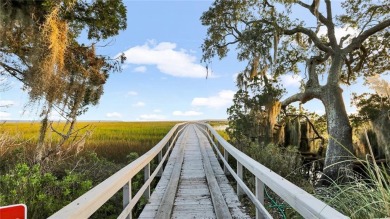 Cooper's Point provides access to a community deep water dock on Sapelo Hammock Golf Club in Georgia - for sale on GolfHomes.com, golf home, golf lot