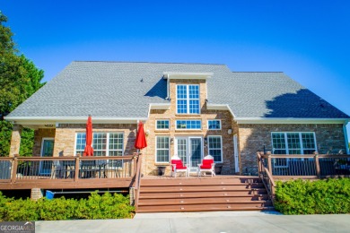 Overlooking the 17th green and inground pool, this gem is on Oak Mountain Championship Golf Club in Georgia - for sale on GolfHomes.com, golf home, golf lot