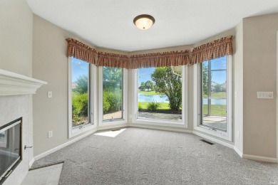 Spectacular pond views from this villa in one of Southwest on Chestnut Hills Golf Club in Indiana - for sale on GolfHomes.com, golf home, golf lot