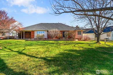 Sprawling brick ranch in the highly coveted Hawkstone on Eaton Country Club in Colorado - for sale on GolfHomes.com, golf home, golf lot