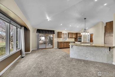 Sprawling brick ranch in the highly coveted Hawkstone on Eaton Country Club in Colorado - for sale on GolfHomes.com, golf home, golf lot