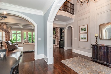 Gorgeous, stately all brick home situated on over an acre behind on Champions Retreat Golf Club in Georgia - for sale on GolfHomes.com, golf home, golf lot