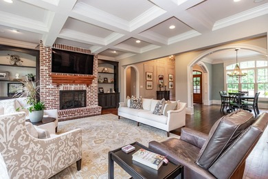 Gorgeous, stately all brick home situated on over an acre behind on Champions Retreat Golf Club in Georgia - for sale on GolfHomes.com, golf home, golf lot