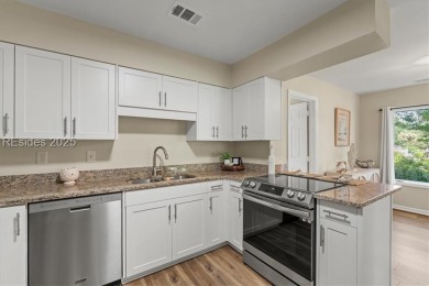Light-filled 3BR flat offering peaceful angled views of the on Country Club of Hilton Head in South Carolina - for sale on GolfHomes.com, golf home, golf lot
