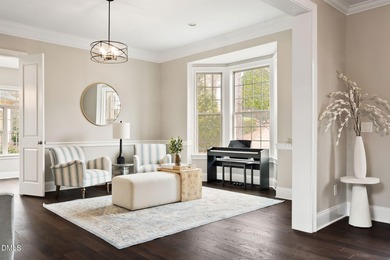 From holiday dinners to movie nights, this home was made for on Hasentree Club in North Carolina - for sale on GolfHomes.com, golf home, golf lot