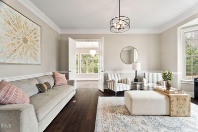 From holiday dinners to movie nights, this home was made for on Hasentree Club in North Carolina - for sale on GolfHomes.com, golf home, golf lot