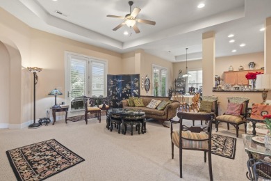 Beautiful Mediterranean Style Ranch Home with side-load garage on Palmetto Greens Golf and Country Club in South Carolina - for sale on GolfHomes.com, golf home, golf lot