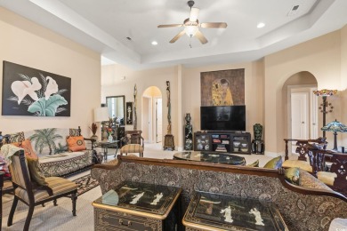 Beautiful Mediterranean Style Ranch Home with side-load garage on Palmetto Greens Golf and Country Club in South Carolina - for sale on GolfHomes.com, golf home, golf lot