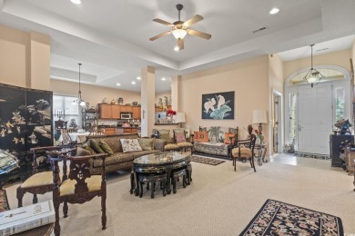 Beautiful Mediterranean Style Ranch Home with side-load garage on Palmetto Greens Golf and Country Club in South Carolina - for sale on GolfHomes.com, golf home, golf lot