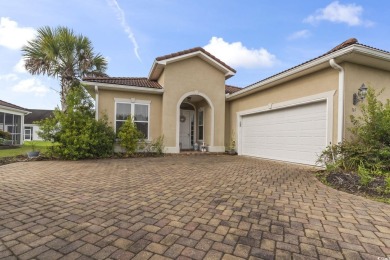 Beautiful Mediterranean Style Ranch Home with side-load garage on Palmetto Greens Golf and Country Club in South Carolina - for sale on GolfHomes.com, golf home, golf lot
