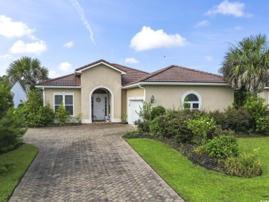 Beautiful Mediterranean Style Ranch Home with side-load garage on Palmetto Greens Golf and Country Club in South Carolina - for sale on GolfHomes.com, golf home, golf lot
