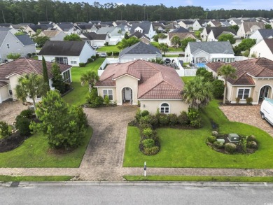 Beautiful Mediterranean Style Ranch Home with side-load garage on Palmetto Greens Golf and Country Club in South Carolina - for sale on GolfHomes.com, golf home, golf lot