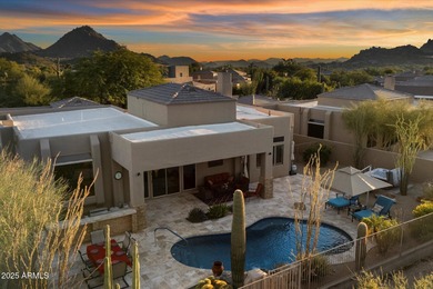 Experience refined indoor-outdoor living in this beautifully on Troon North Golf Club  in Arizona - for sale on GolfHomes.com, golf home, golf lot