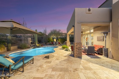 Experience refined indoor-outdoor living in this beautifully on Troon North Golf Club  in Arizona - for sale on GolfHomes.com, golf home, golf lot