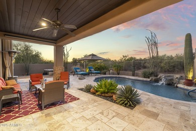 Experience refined indoor-outdoor living in this beautifully on Troon North Golf Club  in Arizona - for sale on GolfHomes.com, golf home, golf lot