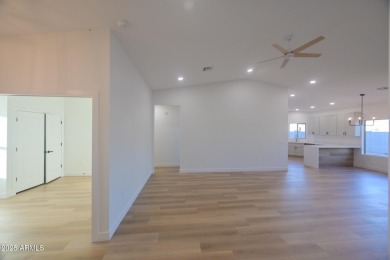 2025 Brand New Contemporary home with NO HOA, located on the on Arizona City Golf Club in Arizona - for sale on GolfHomes.com, golf home, golf lot