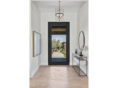 Built in 2021 on 1.73 acres, this contemporary retreat is on Desert Highlands Golf Club in Arizona - for sale on GolfHomes.com, golf home, golf lot