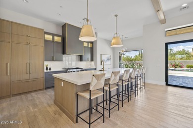 Built in 2021 on 1.73 acres, this contemporary retreat is on Desert Highlands Golf Club in Arizona - for sale on GolfHomes.com, golf home, golf lot