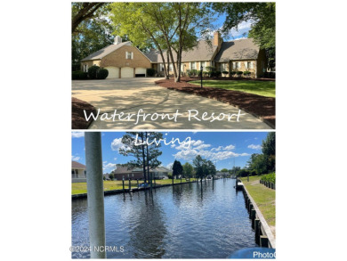 This waterfront resort home offers a lifestyle immersed in on Harbour Point Golf Club in North Carolina - for sale on GolfHomes.com, golf home, golf lot