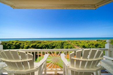 Oceanfront retreat in Roosevelt Beach offered fully furnished on The Country Club of the Crystal Coast in North Carolina - for sale on GolfHomes.com, golf home, golf lot