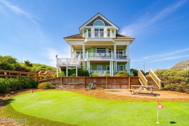 Oceanfront retreat in Roosevelt Beach offered fully furnished on The Country Club of the Crystal Coast in North Carolina - for sale on GolfHomes.com, golf home, golf lot