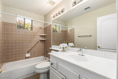 Priced to sell! Popular Augusta model ideally situated on a on Tuscany Falls At Pebble Creek in Arizona - for sale on GolfHomes.com, golf home, golf lot